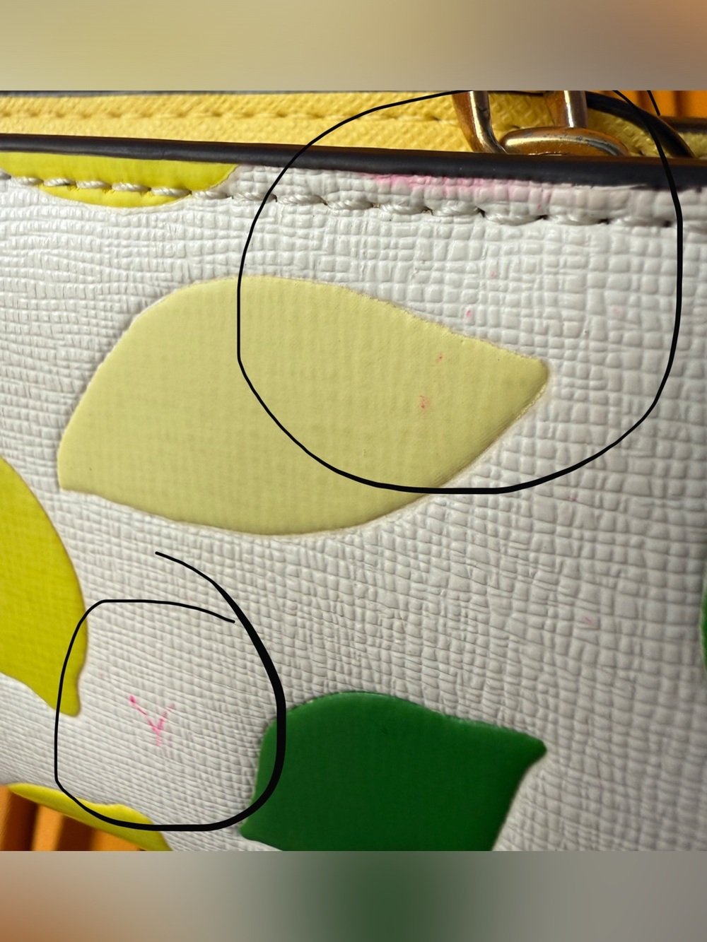 Kate Spade Morgan Lemon Toss Embossed Compact Wallet - Picture 9 of 16